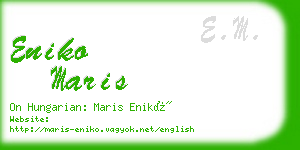 eniko maris business card